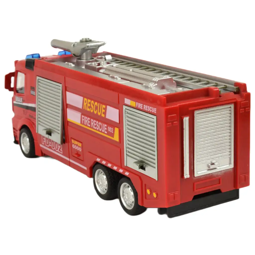 Fire Rescue: Lendkerekes tűzoltósági kamion fénnyel és hanggal többféle változatban 19cm 1db kép 9