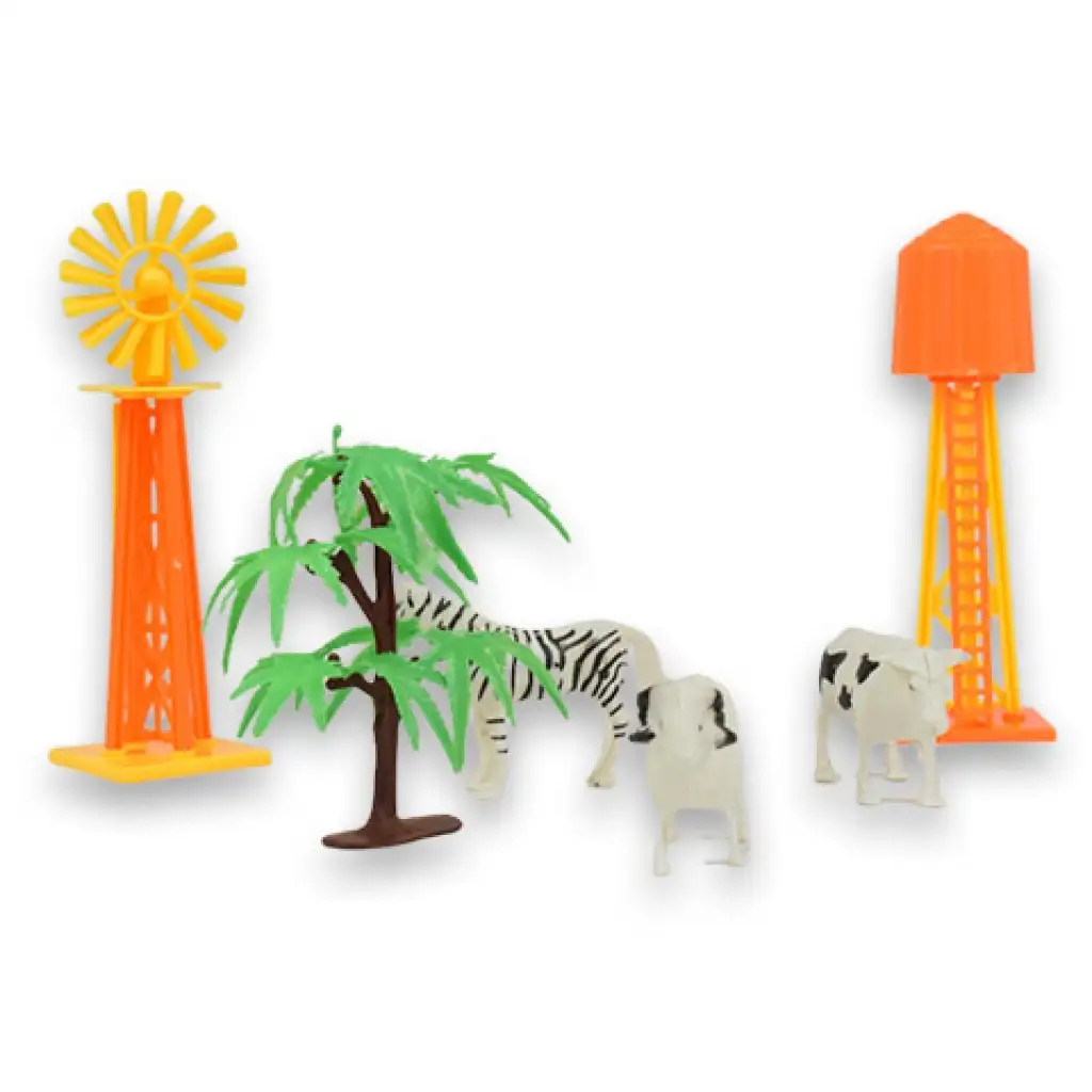 Happy Farm: Bauernhof-Set mit Traktor, Tieren und Zubehör kép 4