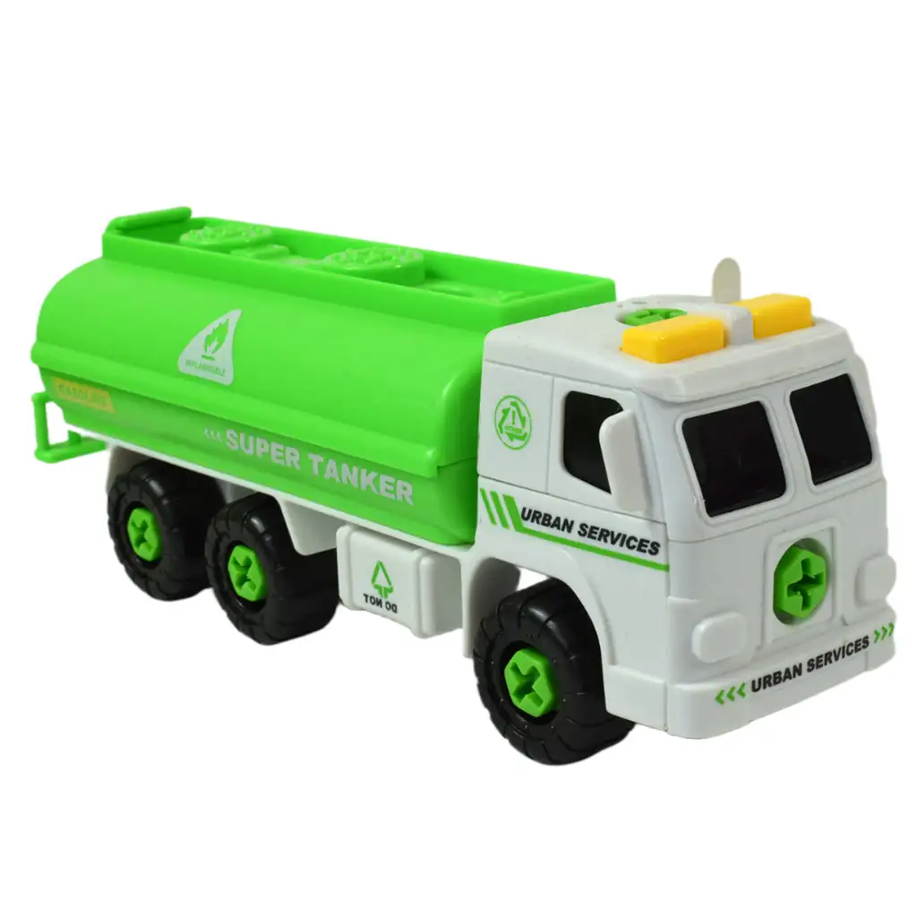 Urban Services: Zerlegbarer Tanklastwagen mit Werkzeugen und Sound 20cm kép 3