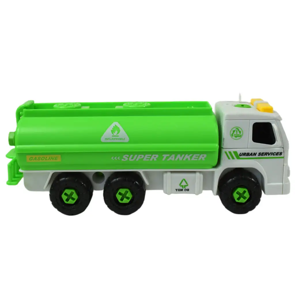 Urban Services: Zerlegbarer Tanklastwagen mit Werkzeugen und Sound 20cm kép 4