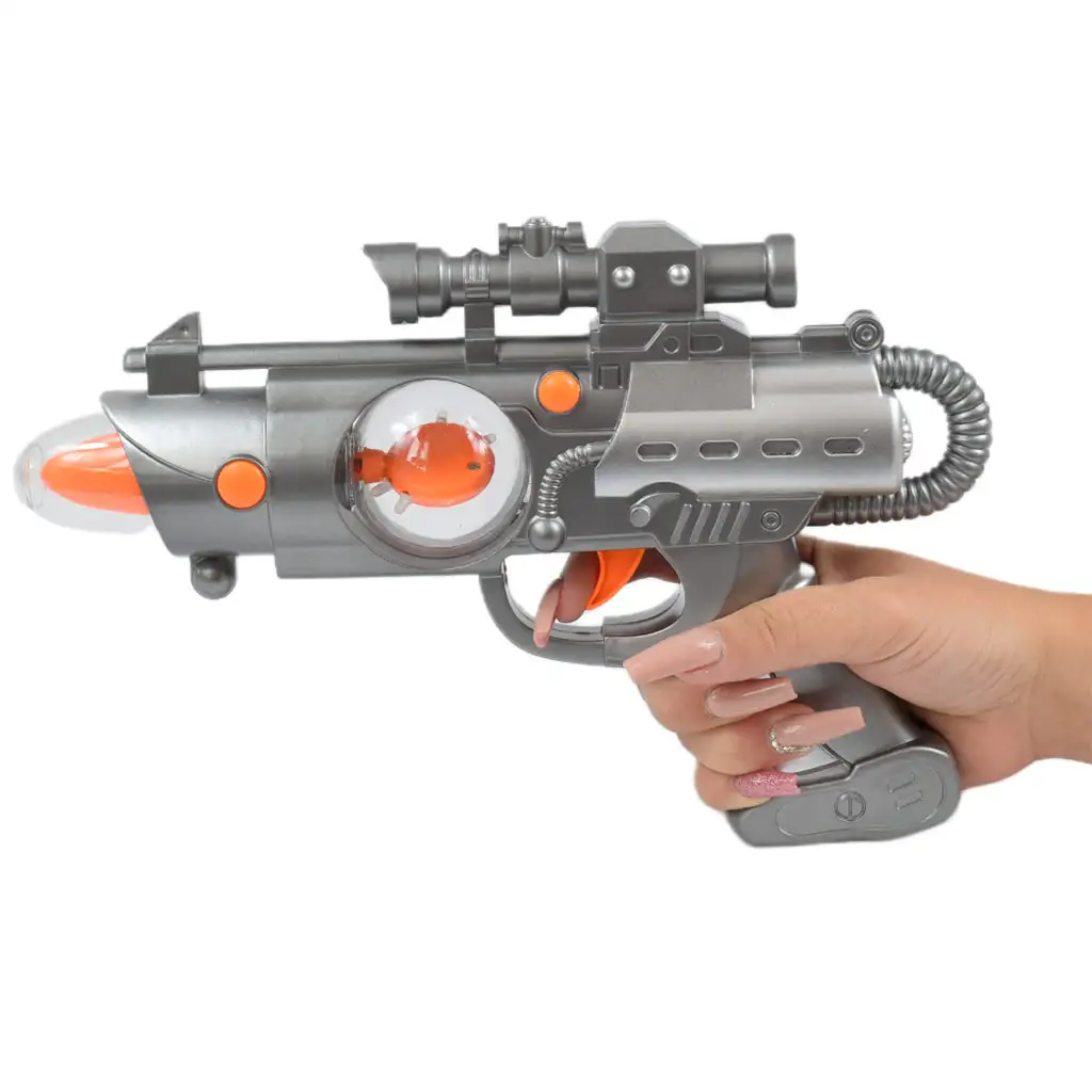 Space Warrior: Elektrische Weltraumwaffe mit Licht und Ton 27cm kép 4