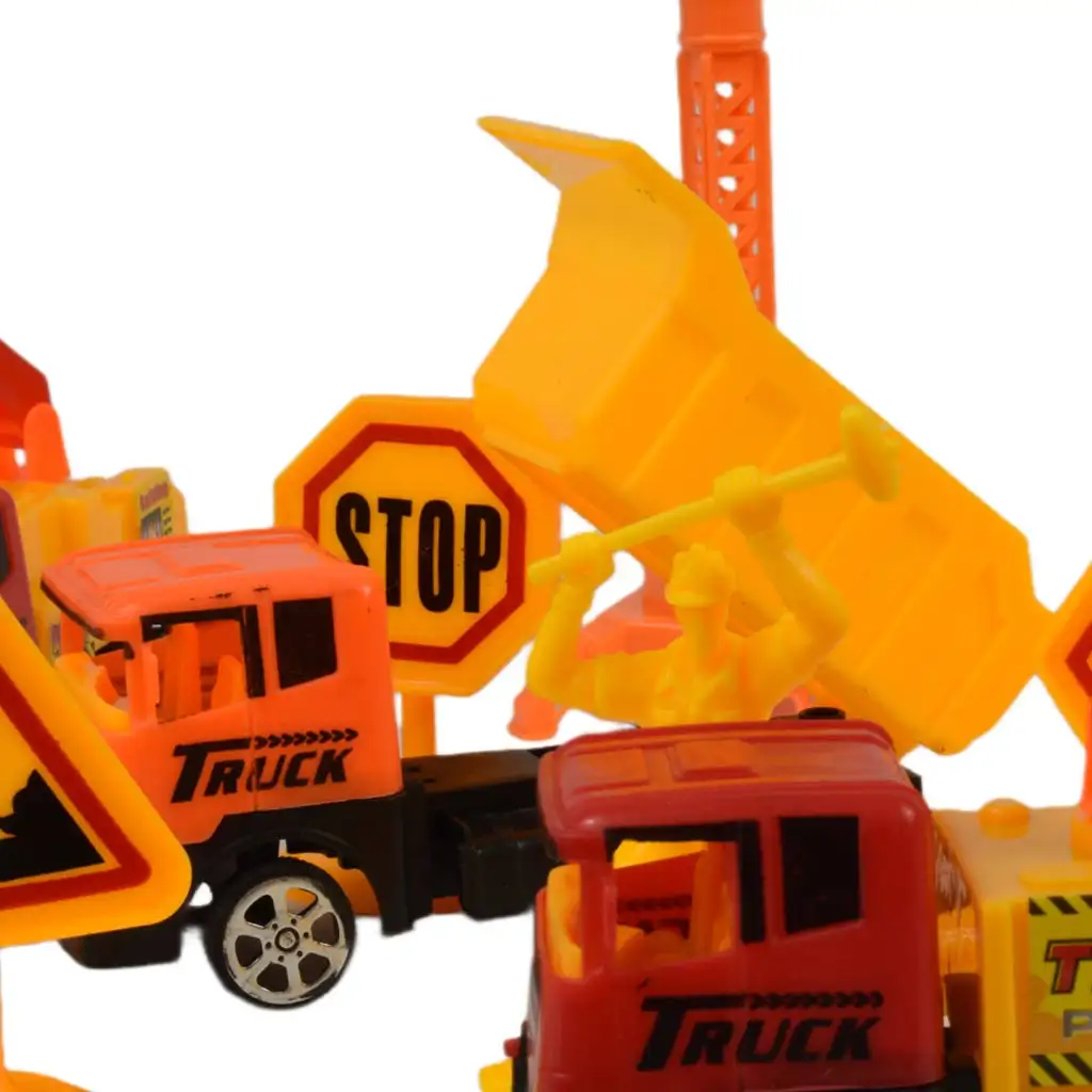 Heavy Duty: Bau-Spielset mit Schwungrad-Autos und Zubehör kép 13