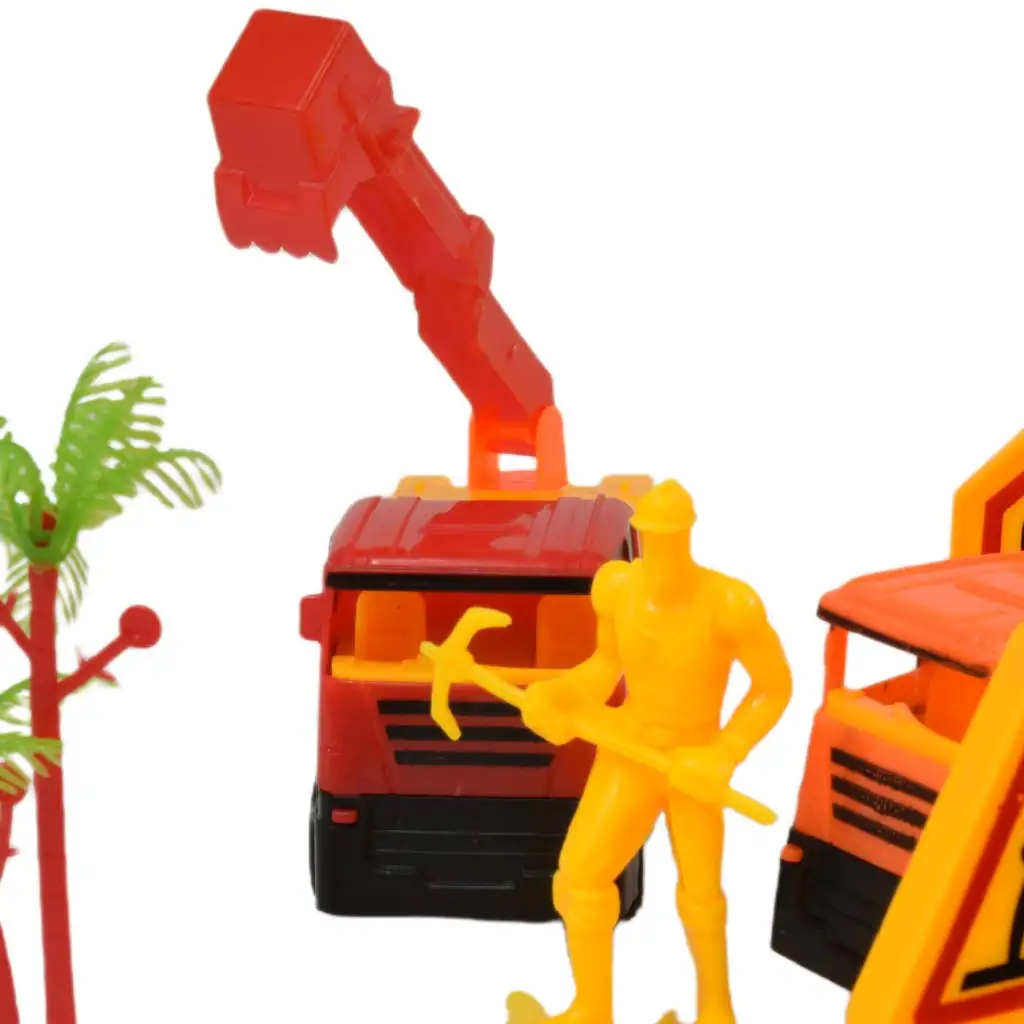 Heavy Duty: Bau-Spielset mit Schwungrad-Autos und Zubehör kép 14