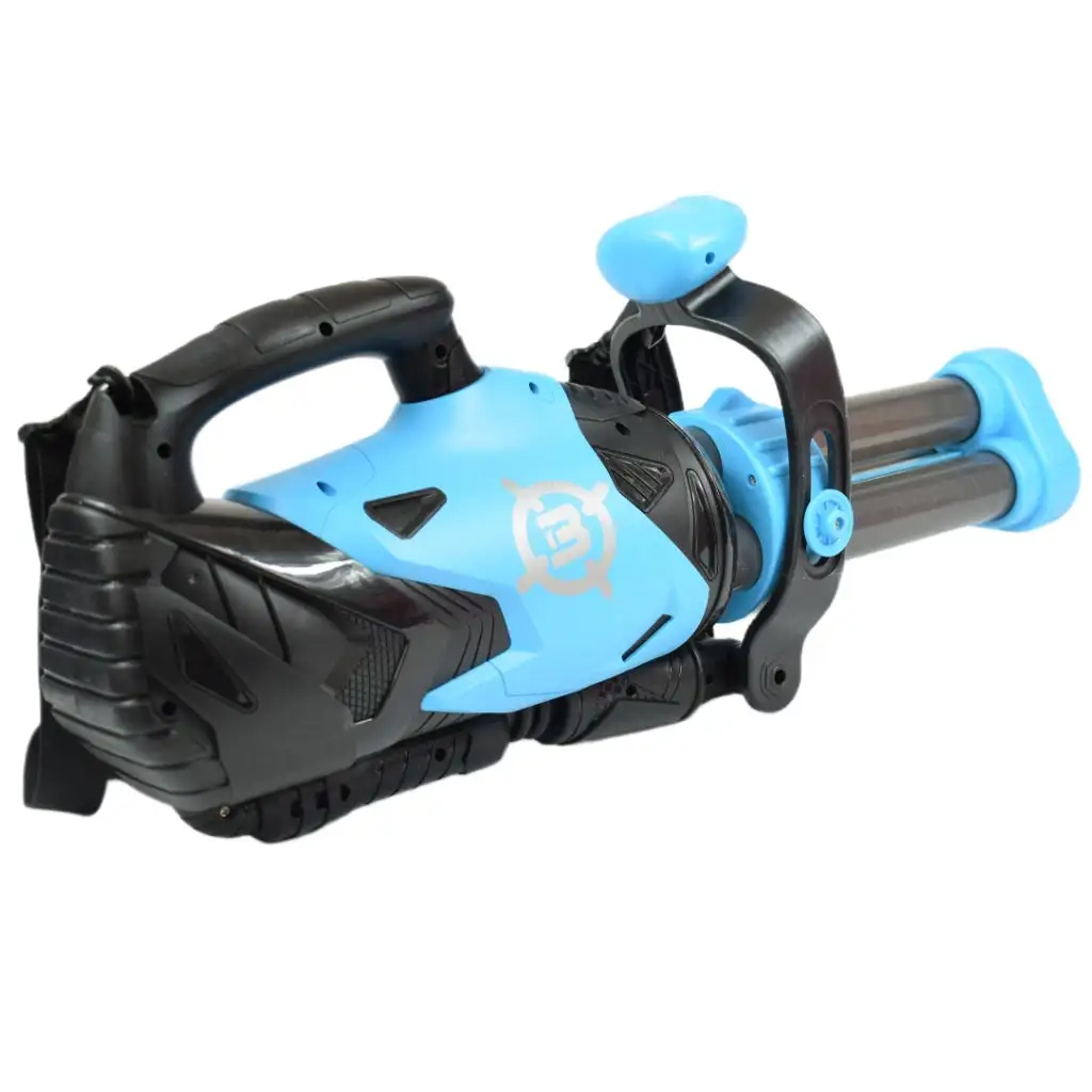 Power Popper Gun: Dreischüssige Schaumstoffpistole mit Schaumstoffkugeln 55cm kép 4