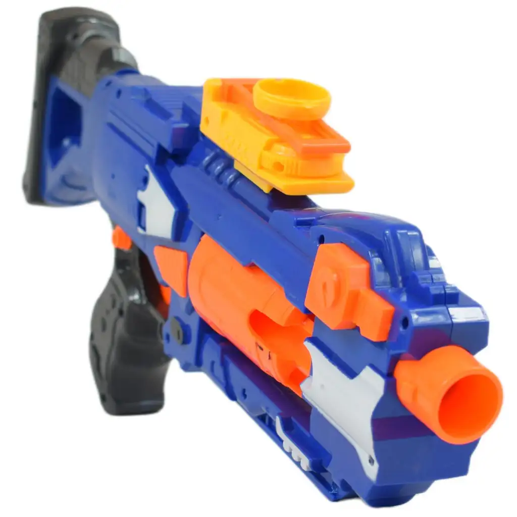 Soft Bullet Gun: Manuelle Schaumstoffpistole mit Trommelmagazin und Patronen 44cm kép 3