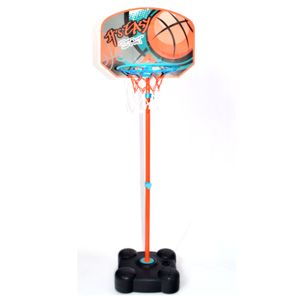Höhenverstellbarer Basketballkorb mit Ständer und Ball 141-109 cm kép 2