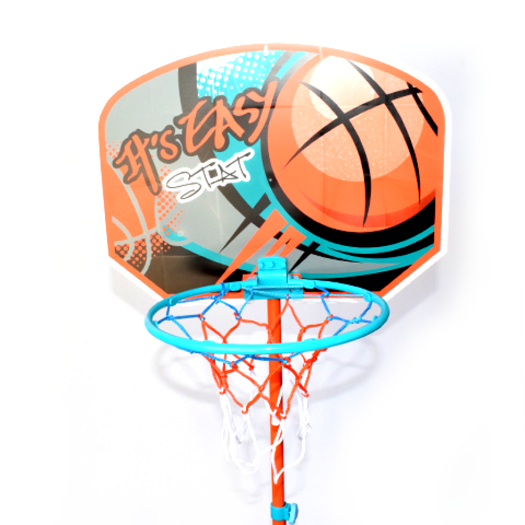Höhenverstellbarer Basketballkorb mit Ständer und Ball 141-109 cm kép 4