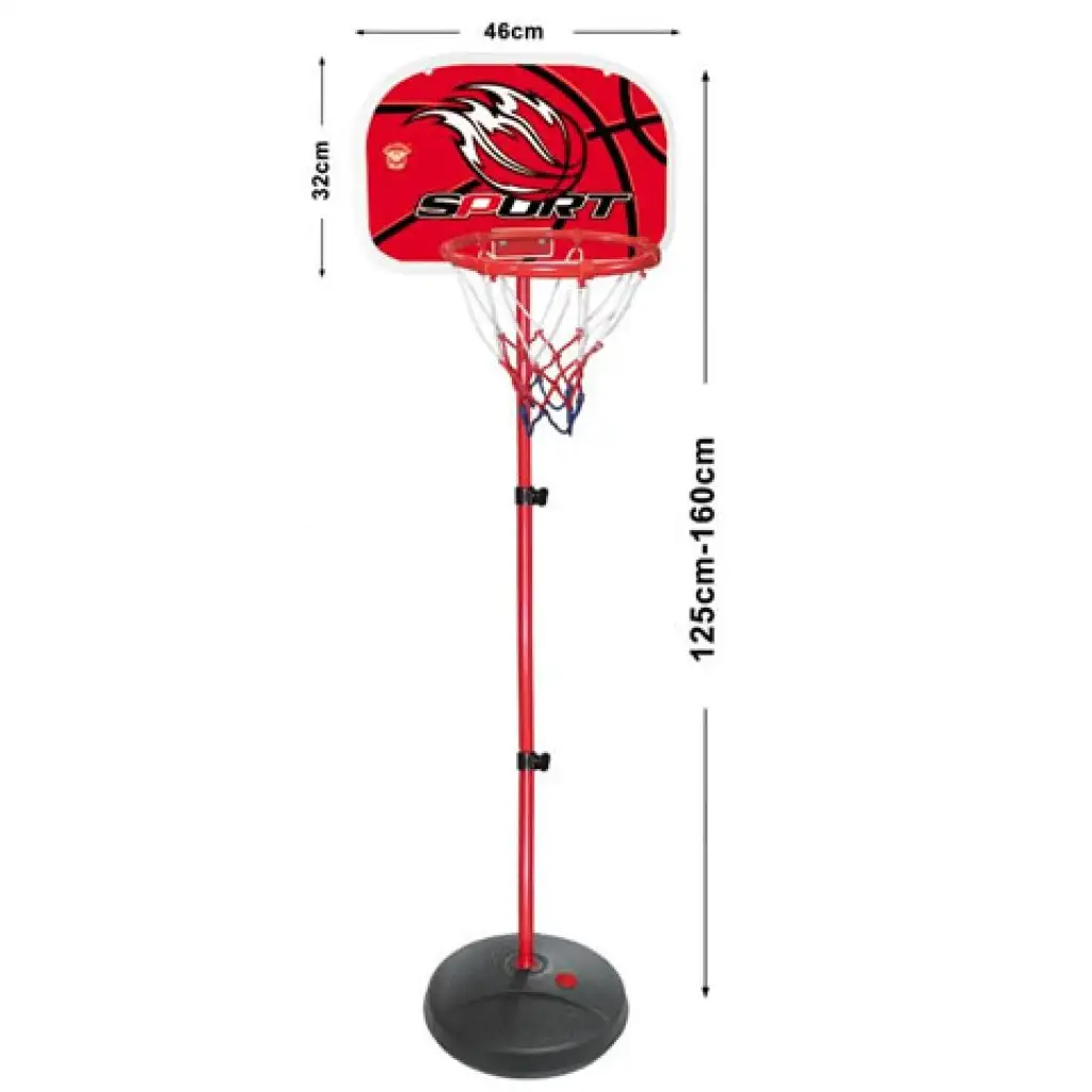Basketballkorb mit Ständer und Ball 160cm kép 2