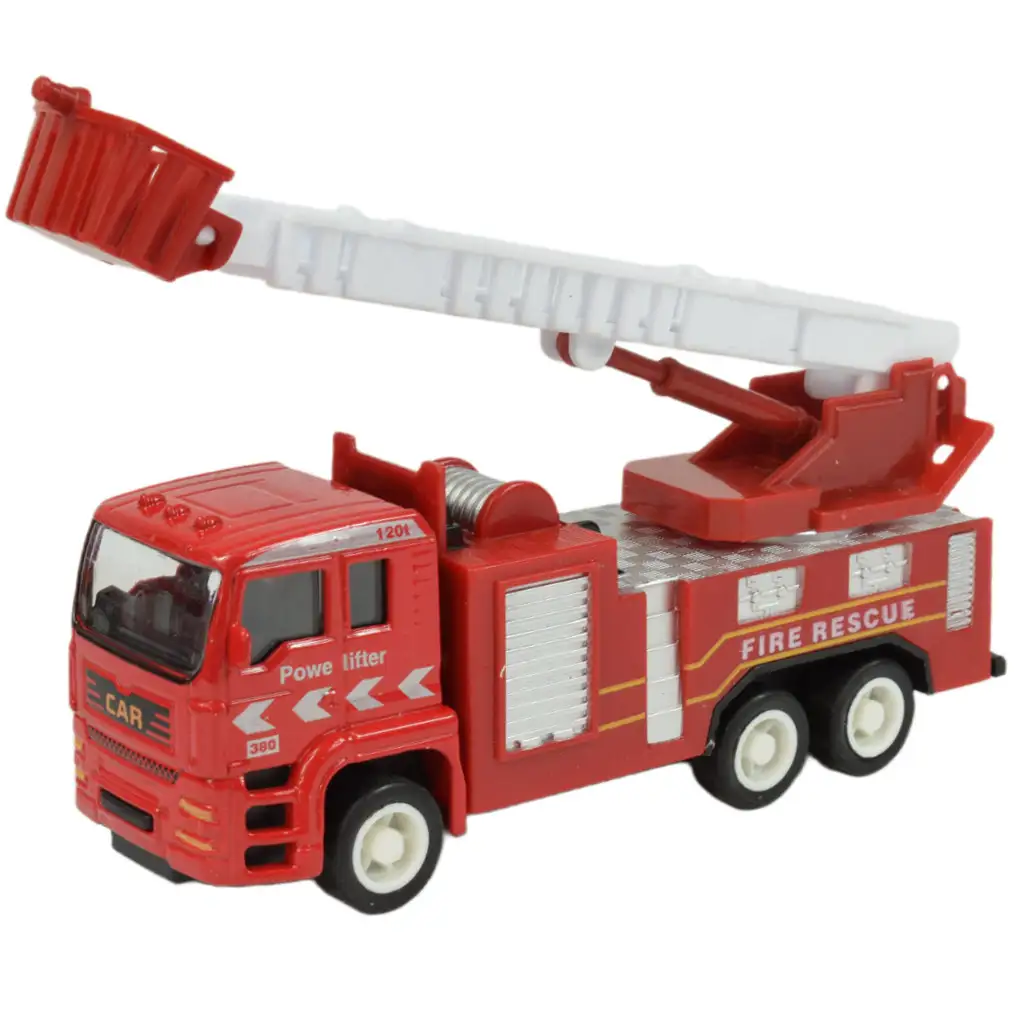 Feuerwehrteam: 4-teiliges Metall-Feuerwehrauto-Set kép 8