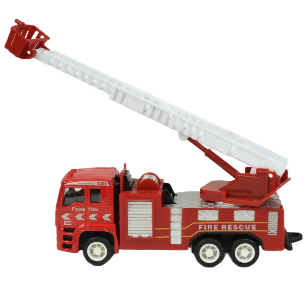 Feuerwehrteam: 4-teiliges Metall-Feuerwehrauto-Set kép 9