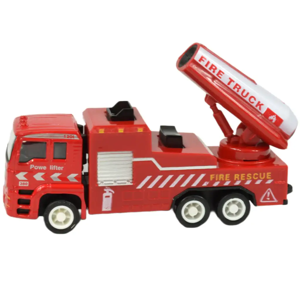 Feuerwehrteam: 4-teiliges Metall-Feuerwehrauto-Set kép 5