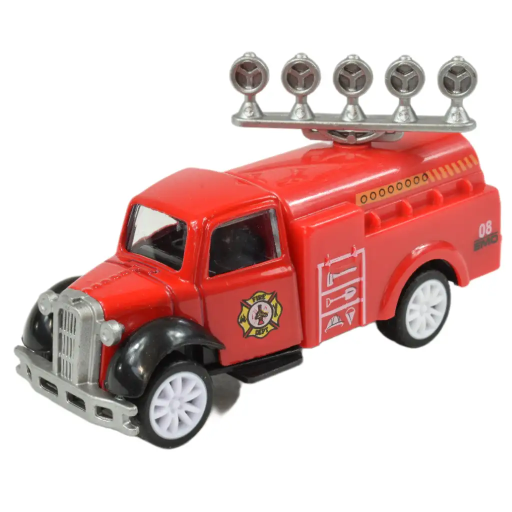 Speed Racer: Schwungrad-Feuerwehrwagen in verschiedenen Ausführungen 7cm 1 Stück kép 4