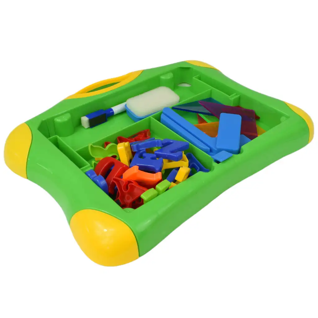 Zeichenbrett: Multifunktionales magnetisches Zeichenbrett mit Stift und Buchstaben 30x24cm kép 4