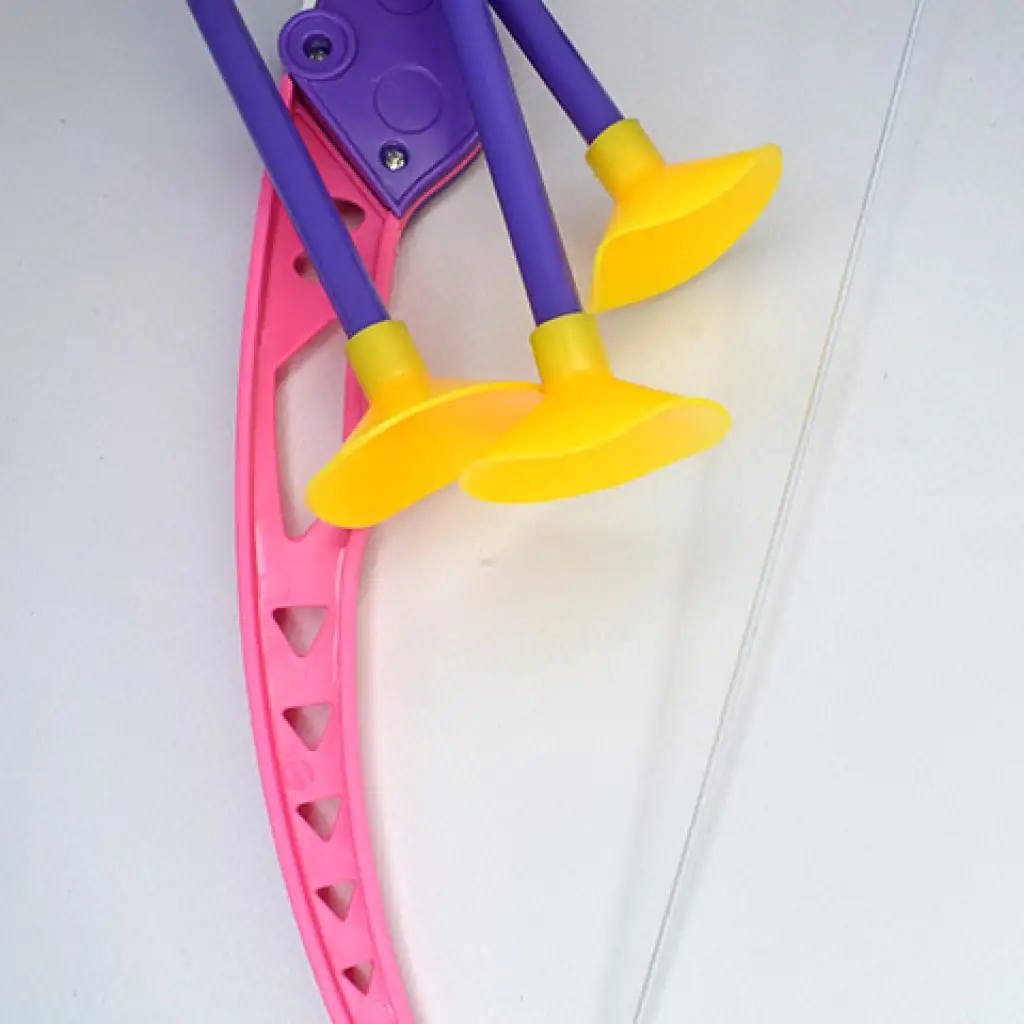 Rosa Bogenset mit Saugnapfpfeilen 54cm kép 3