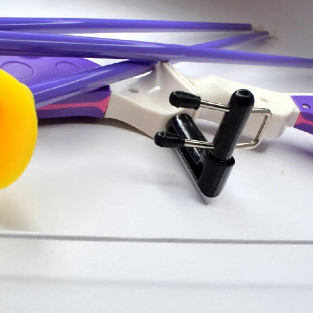 Rosa Bogenset mit Saugnapfpfeilen 54cm kép 4