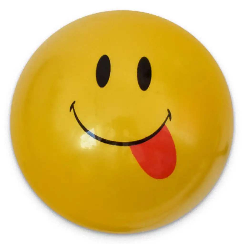 Gummiball mit Smiley-Muster in verschiedenen Varianten, 23 cm kép 11