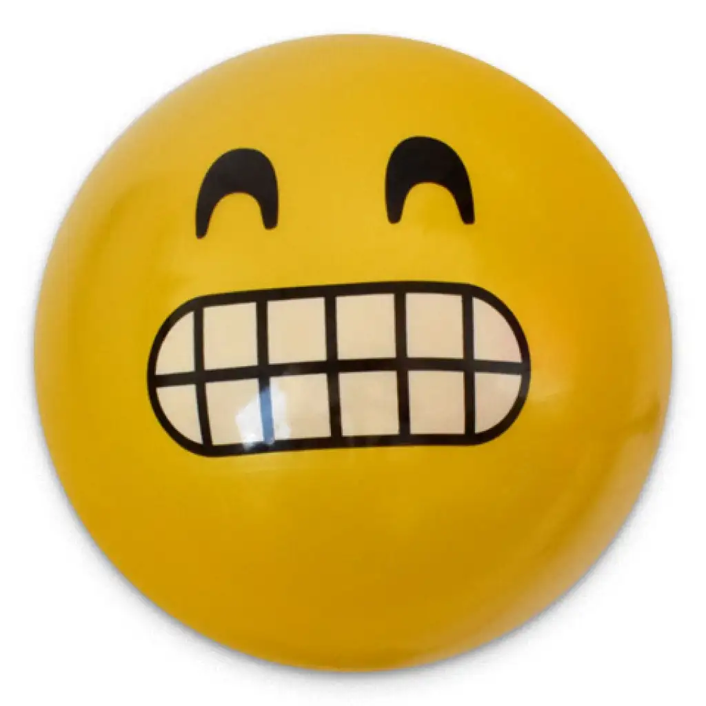 Gummiball mit Smiley-Muster in verschiedenen Varianten, 23 cm kép 3