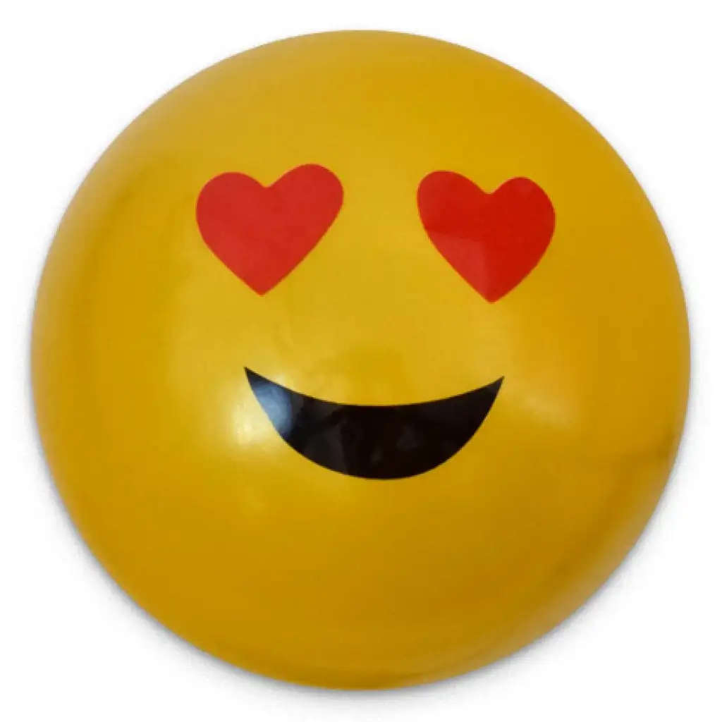 Gummiball mit Smiley-Muster in verschiedenen Varianten, 23 cm kép 4