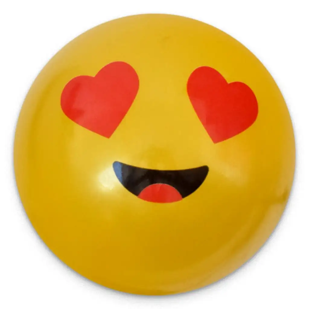 Gummiball mit Smiley-Muster in verschiedenen Varianten, 23 cm kép 8
