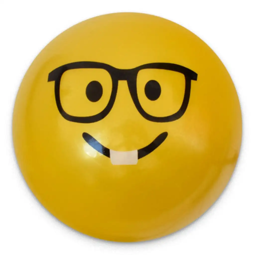 Gummiball mit Smiley-Muster in verschiedenen Varianten, 23 cm kép 9