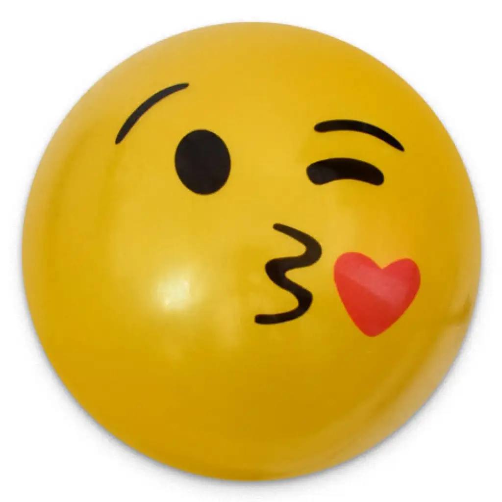 Gummiball mit Smiley-Muster in verschiedenen Varianten, 23 cm kép 10