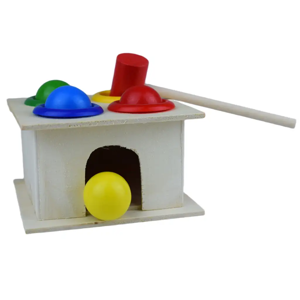 Konck the Ball ist ein Geschicklichkeitsspiel aus Holz. kép 3