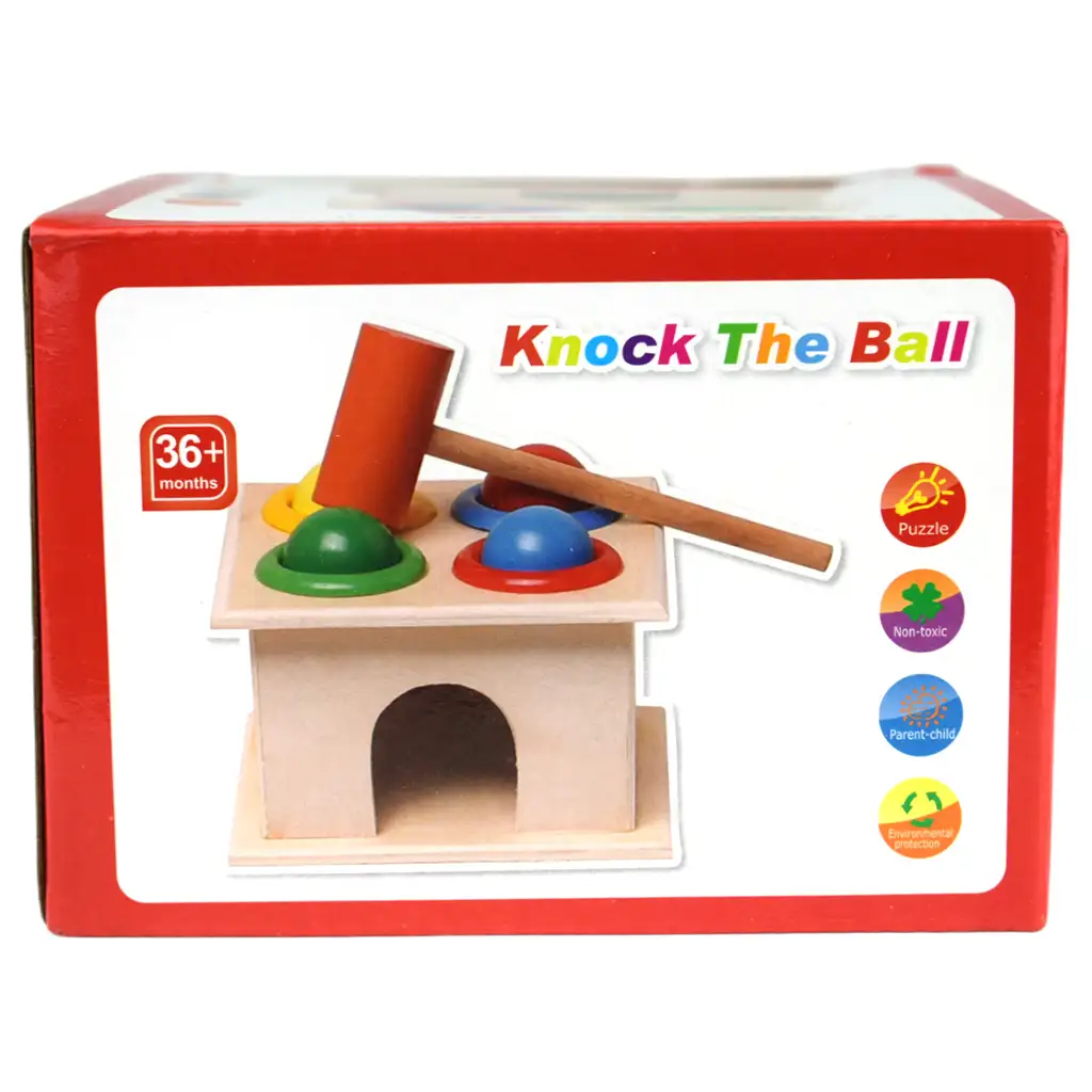 Konck the Ball ist ein Geschicklichkeitsspiel aus Holz. kép 5