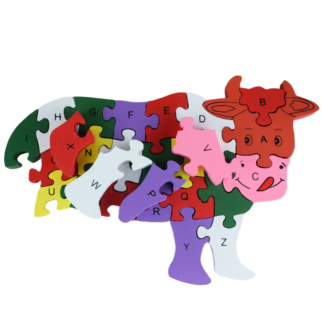 ABC - 123 Kuh Baum Lernpuzzle kép 2