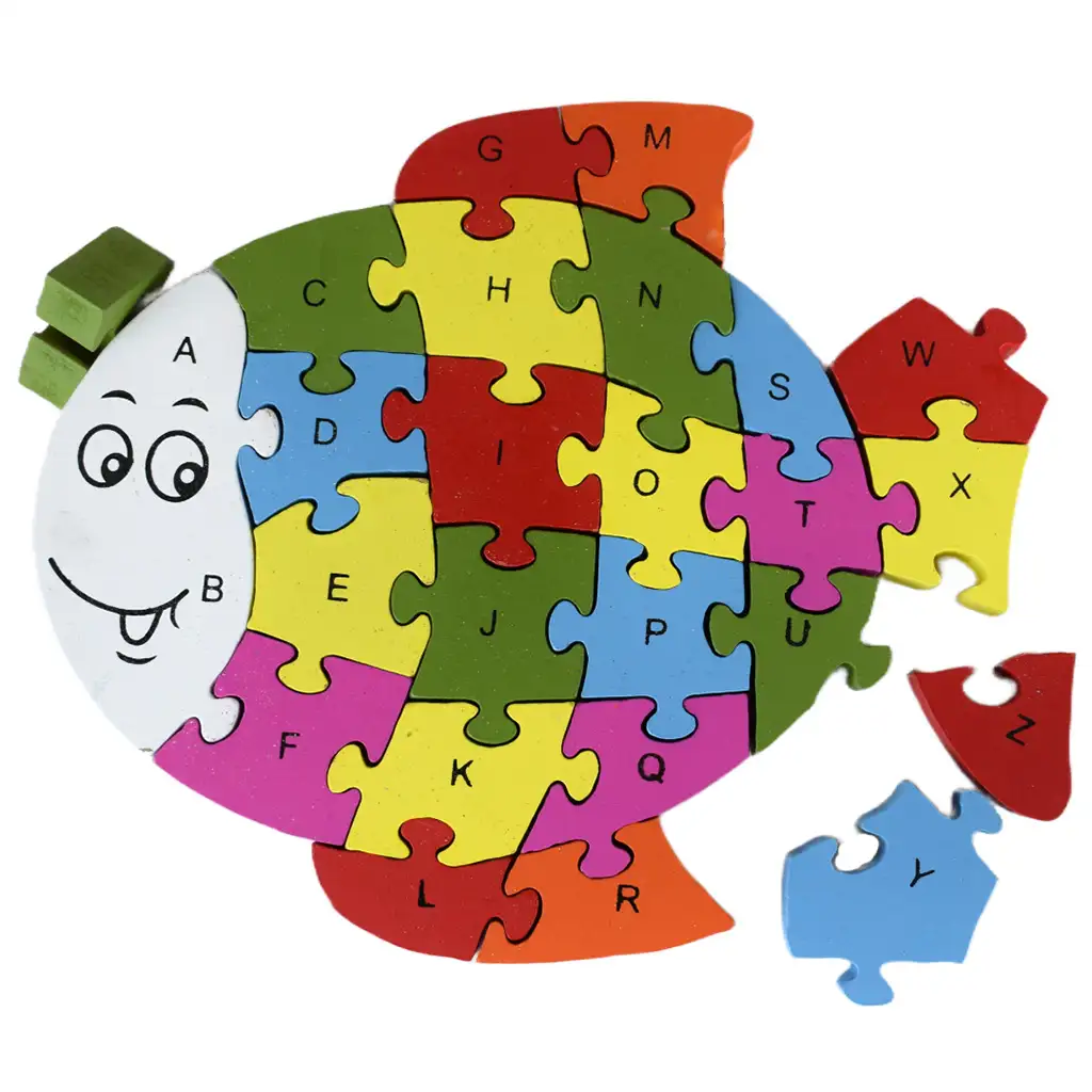 ABC - 123 Fischbaum Lernpuzzle kép 3