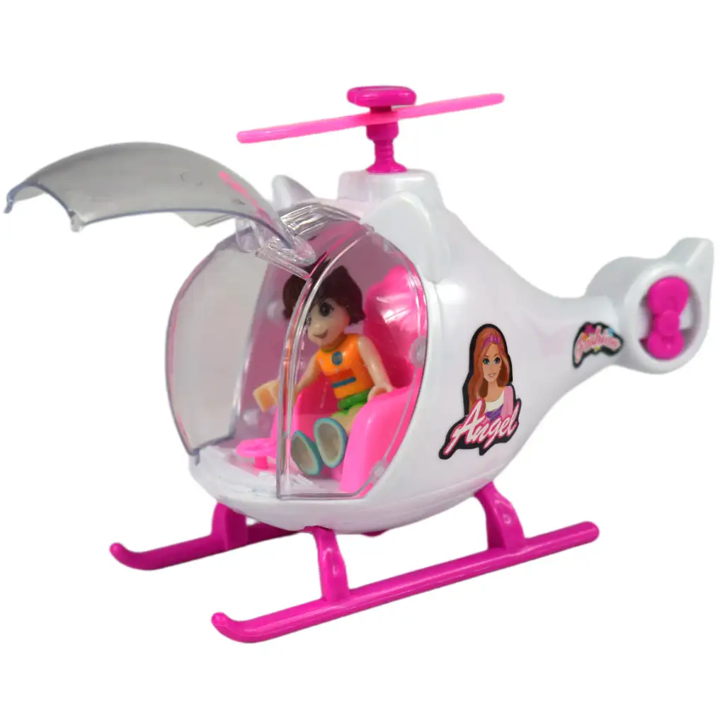 Fashion Sport Car: Rosa Sportwagen-Set mit Licht und Sound, mit Hubschrauber kép 11