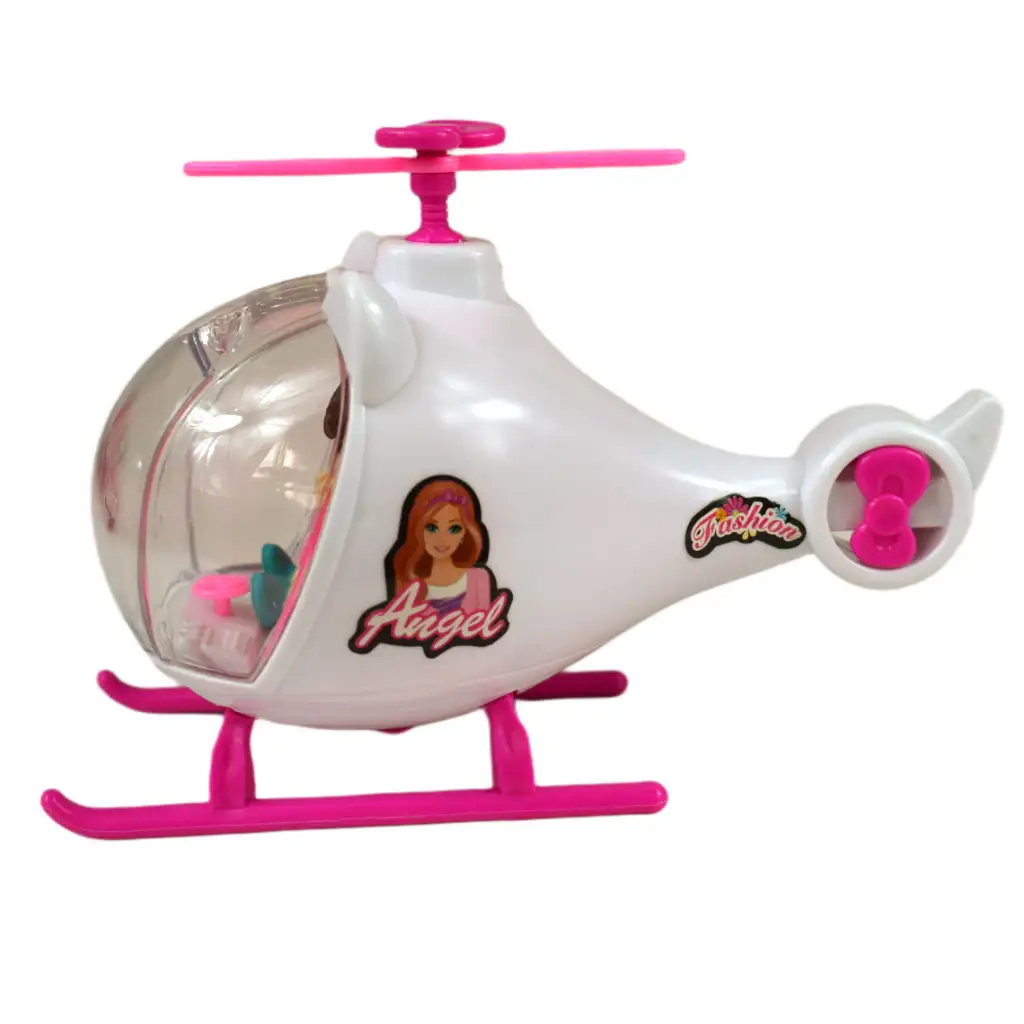 Fashion Sport Car: Rosa Sportwagen-Set mit Licht und Sound, mit Hubschrauber kép 13