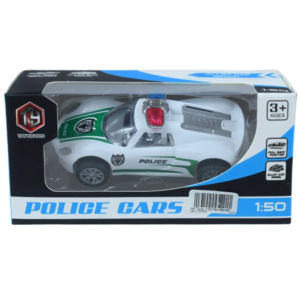 Polizeiautos: Metallsatz von Polizeiautos in verschiedenen Varianten 1/50 1 Stück kép 10