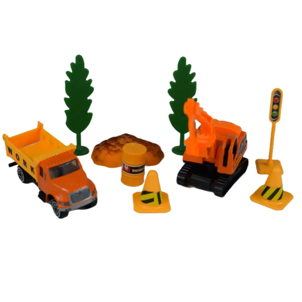 Construction Crew: Bausatz für Bauwesen mit Fahrzeugen in verschiedenen Varianten 1 Stück kép 2