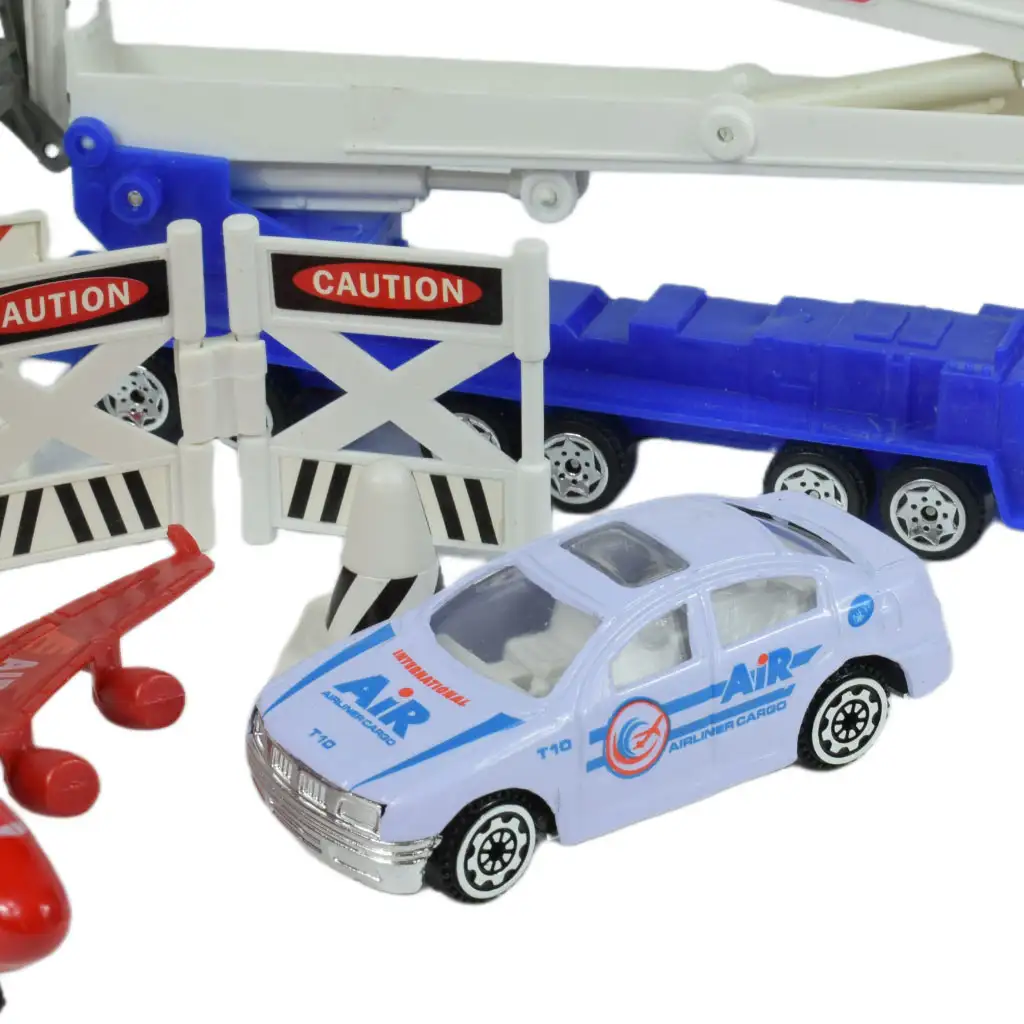 Flugzeug: Flughafen-Spielset mit Fahrzeugen, Flugzeug und Zubehör in zwei verschiedenen Ausführungen kép 4