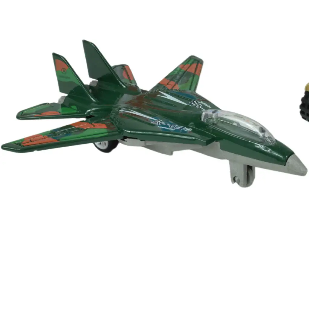 Super Army: Militärspielset mit Fahrzeugen aus Metall und Schwungradflugzeug in zwei Varianten kép 5