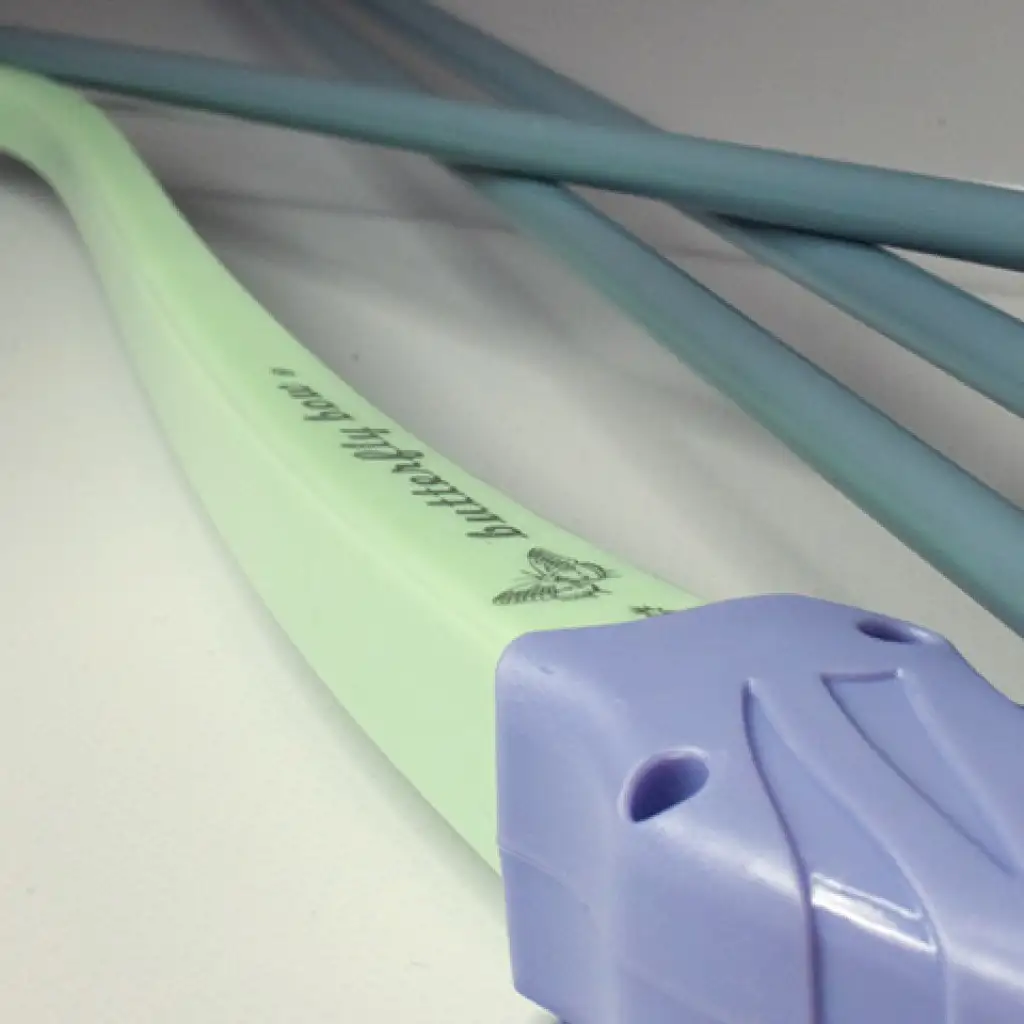 Pastellgrünes und lila Bogenset mit Saugnapfpfeilen 83cm kép 3