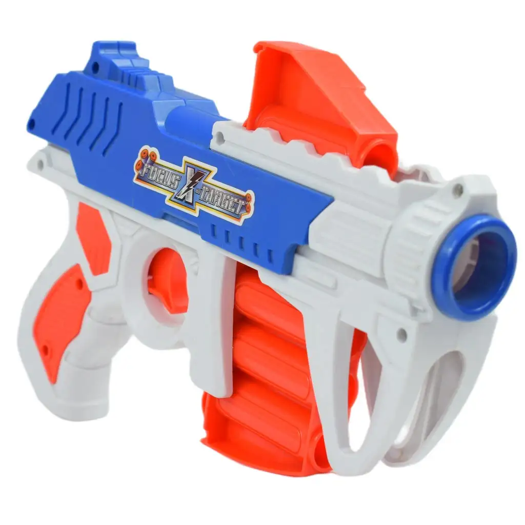 Dart League: Elektronische drehbare Zielscheibe, manuelle Schaumstoffpistole und Geschosse kép 4