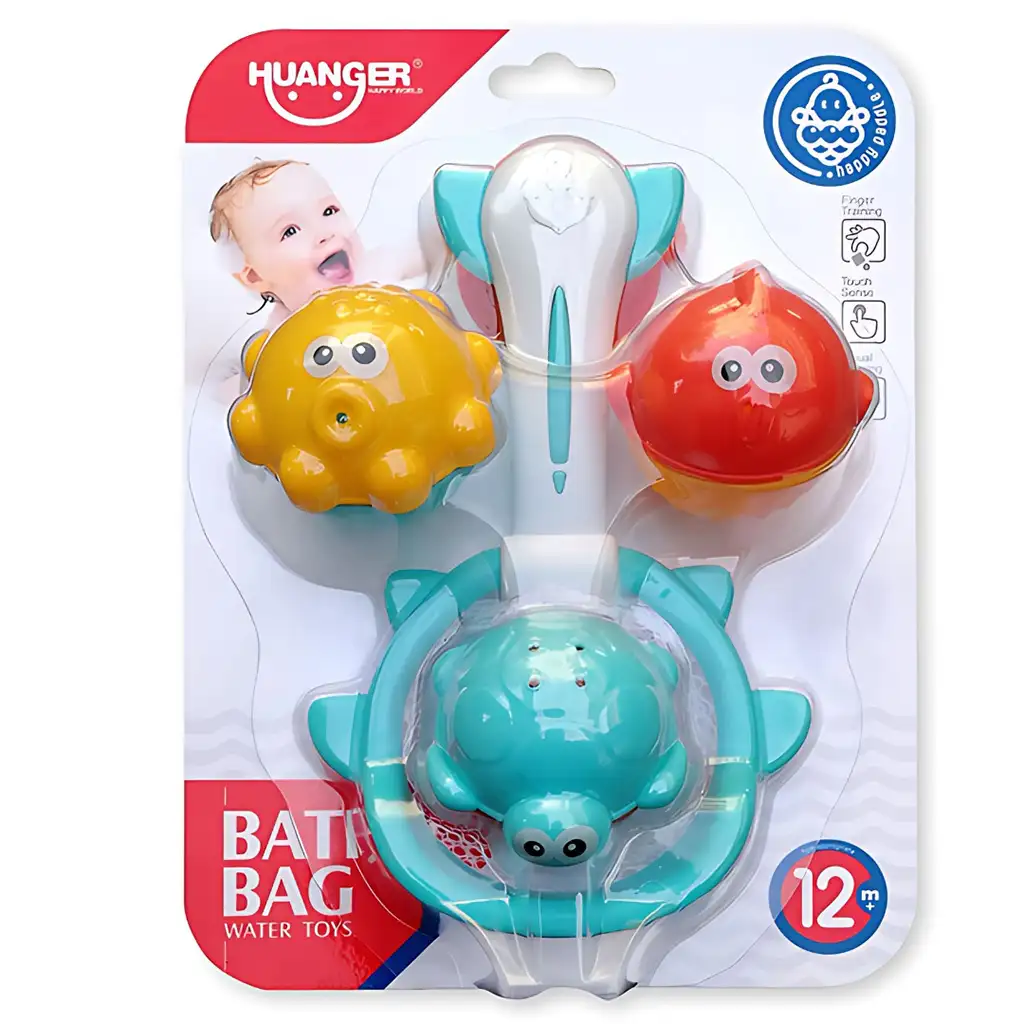 Happy World: Angelspiel mit Meerestieren Badespielzeug kép 3