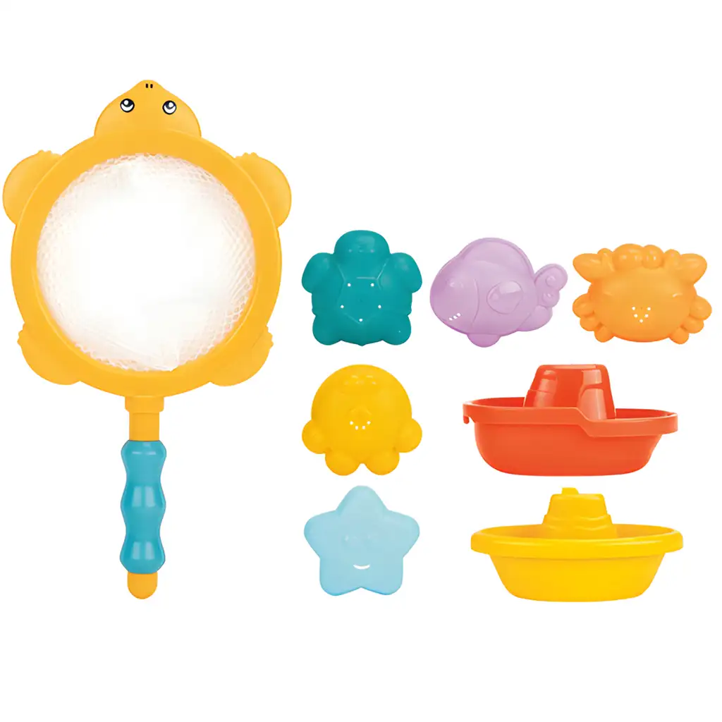 Happy World: Wasserwelt Angelnetz-Badespiel mit Meerestieren kép 2