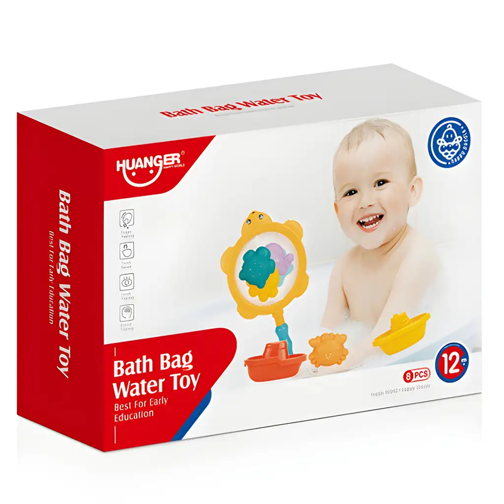 Happy World: Wasserwelt Angelnetz-Badespiel mit Meerestieren kép 3