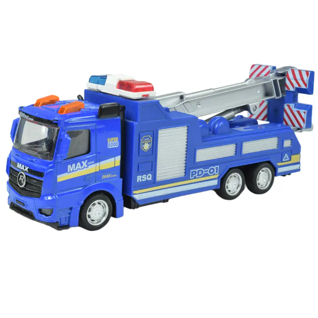 Polizeiautos: Schwungrad-Polizeilastwagen in verschiedenen Ausführungen 19cm kép 6