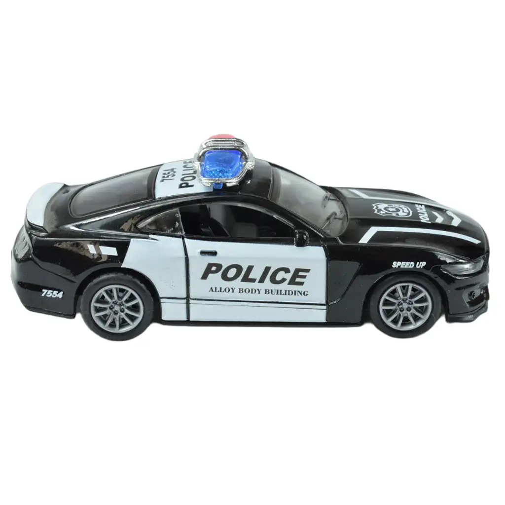 Polizeiautos: Schwungrad-Metall-Polizeiauto in verschiedenen Ausführungen 11cm 1 Stück kép 10