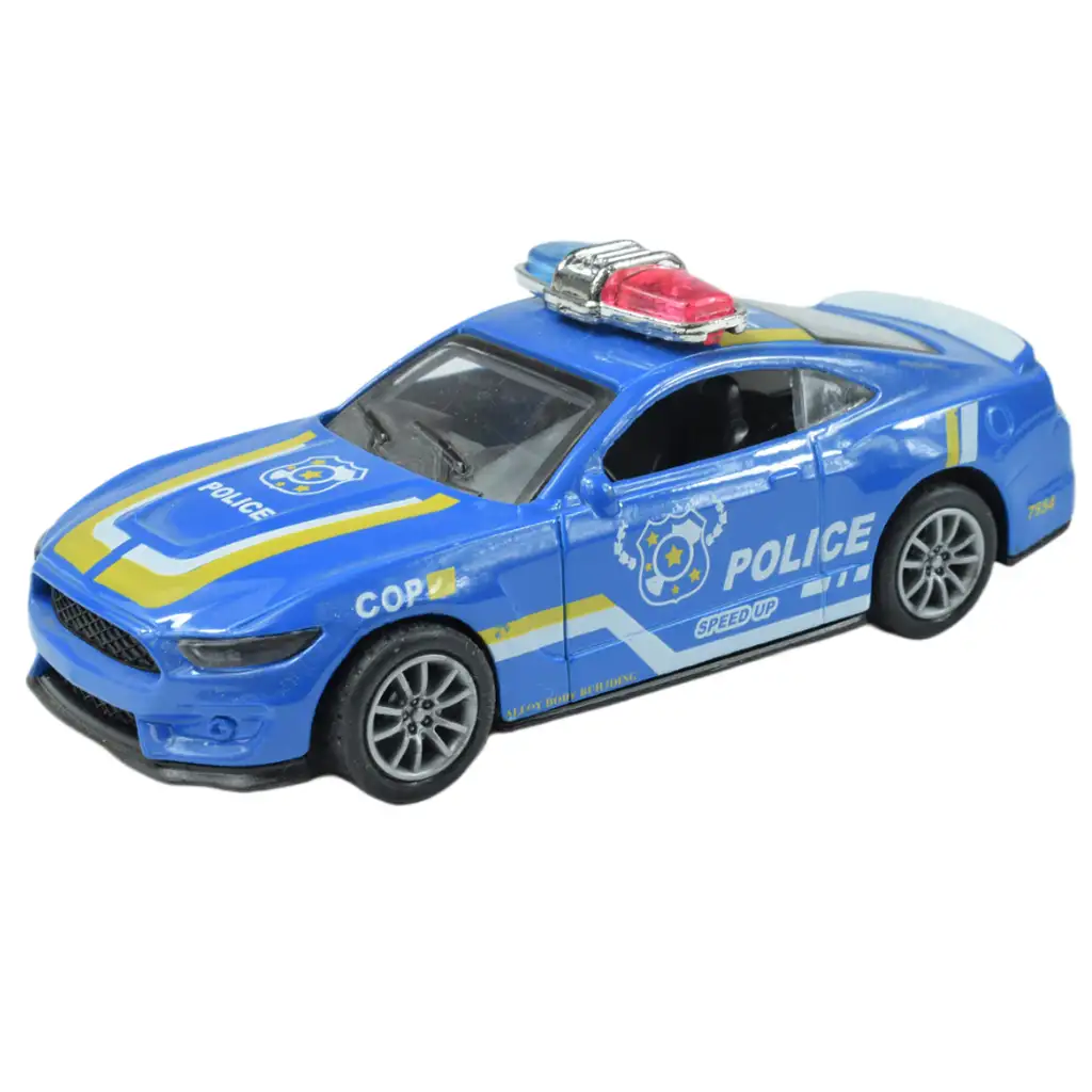 Polizeiautos: Schwungrad-Metall-Polizeiauto in verschiedenen Ausführungen 11cm 1 Stück kép 5