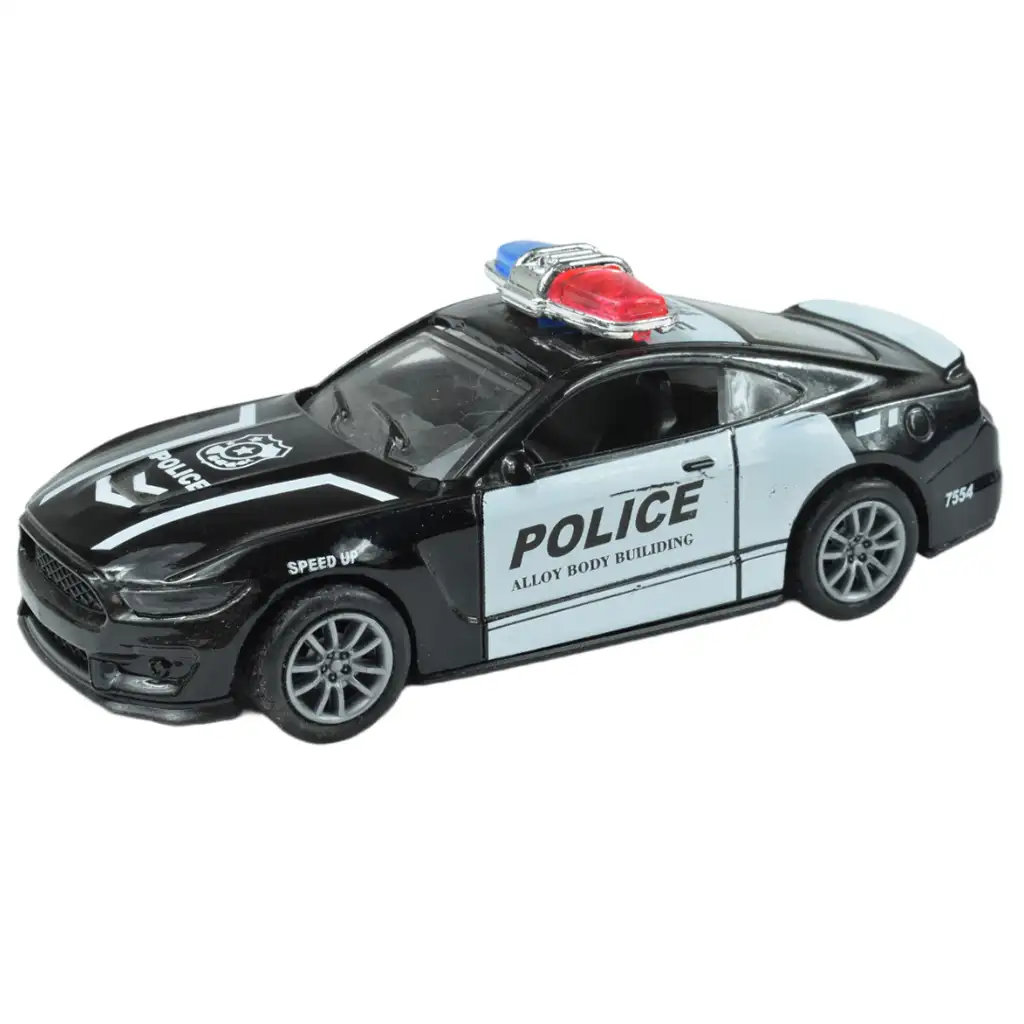 Polizeiautos: Schwungrad-Metall-Polizeiauto in verschiedenen Ausführungen 11cm 1 Stück kép 8