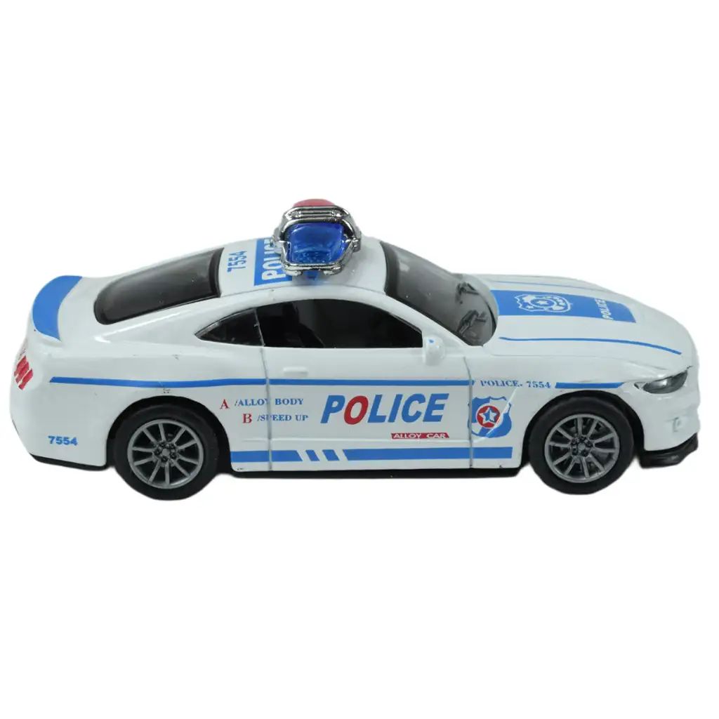 Polizeiautos: Schwungrad-Metall-Polizeiauto in verschiedenen Ausführungen 11cm 1 Stück kép 4