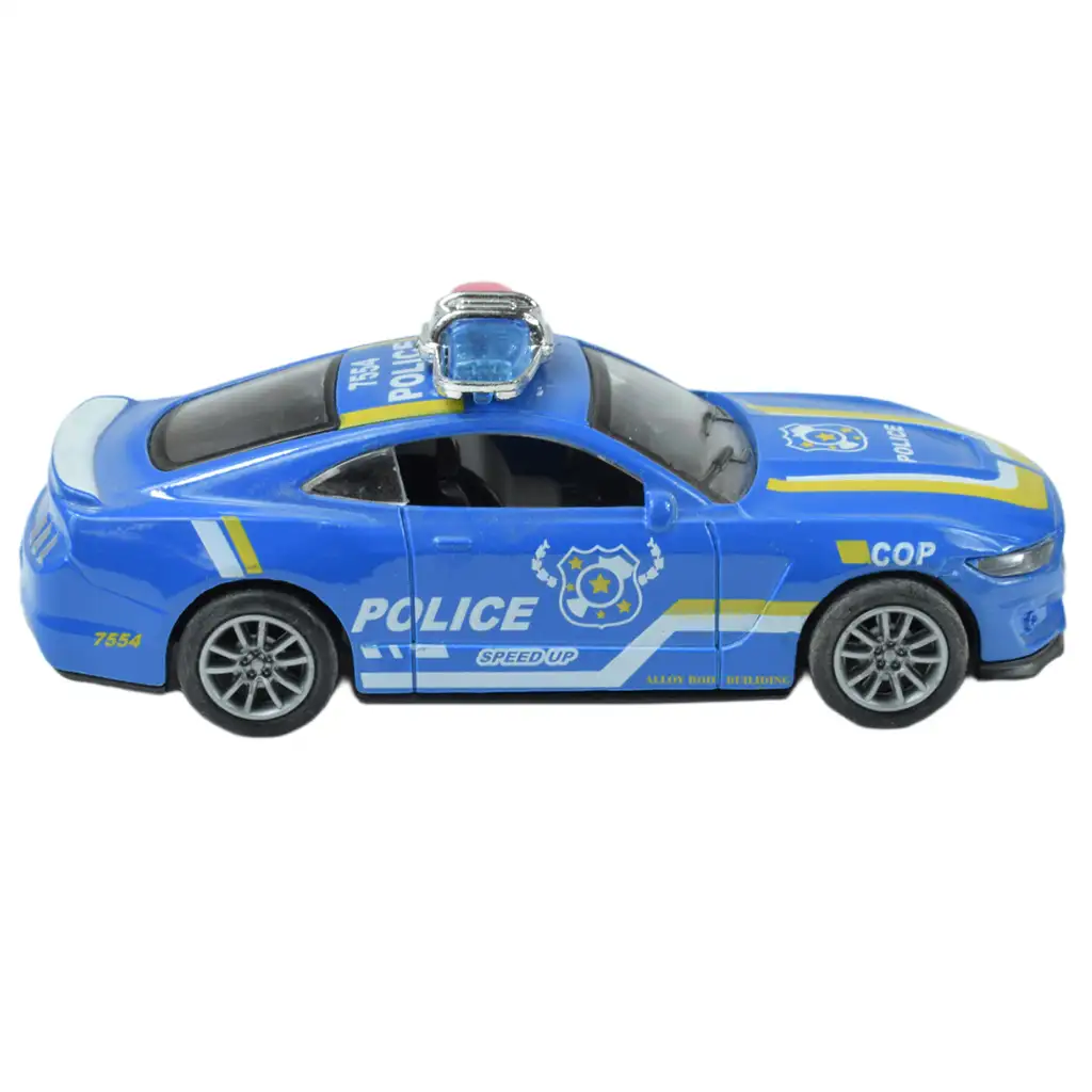 Polizeiautos: Schwungrad-Metall-Polizeiauto in verschiedenen Ausführungen 11cm 1 Stück kép 7