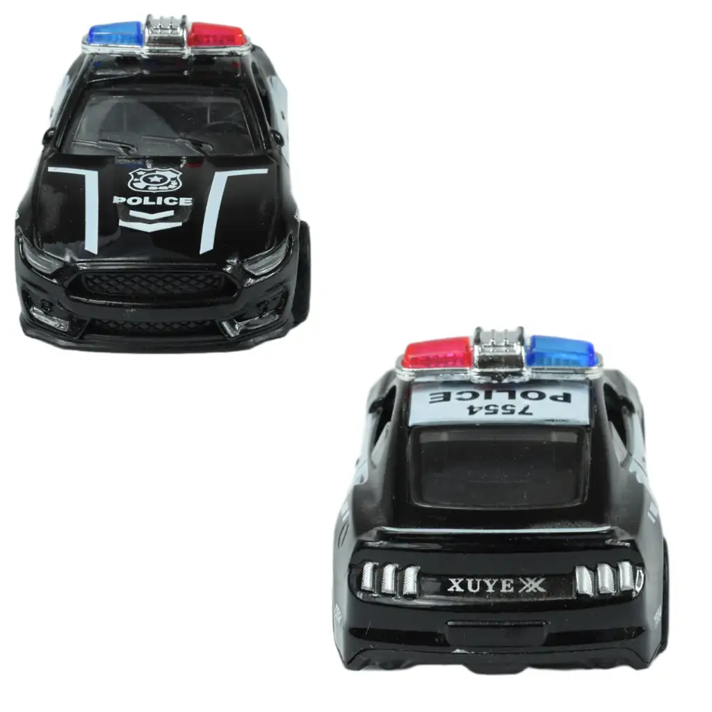 Polizeiautos: Schwungrad-Metall-Polizeiauto in verschiedenen Ausführungen 11cm 1 Stück kép 9