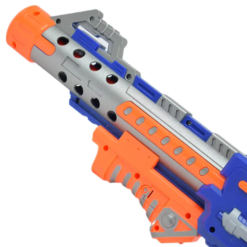 Flames Storm: Elektrischer riesiger Schaumstoffblaster mit Licht, Drehtrommel und Munition 73cm kép 3