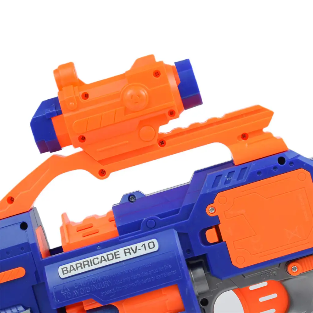 Flames Storm: Elektrischer riesiger Schaumstoffblaster mit Licht, Drehtrommel und Munition 73cm kép 6