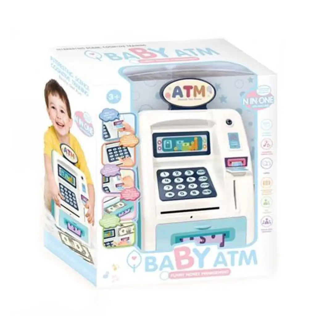 Elektromos bébi ATM automata fénnyel és hanggal kép 1